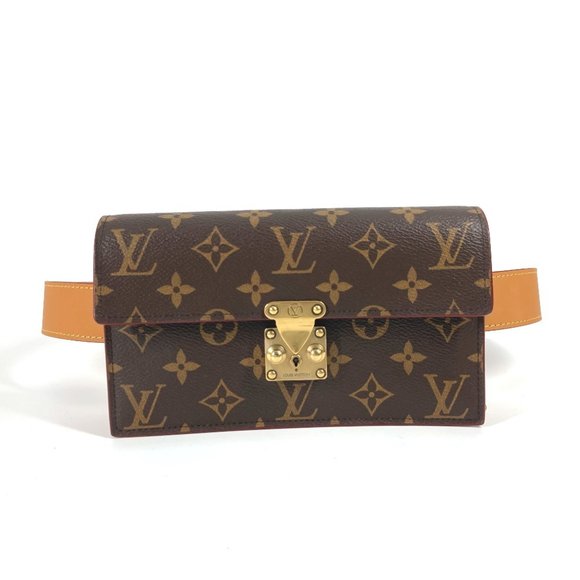 LOUIS VUITTON M44667 Monogram S-Lock Belt Pouch PM, Bag, Shoulder Waist Canva... - Picture 1 of 16